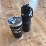 Tasse à café et bouteille d'eau personnalisées sur mesure gravé au laser Montréal