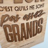 Cadre en bois mindset, objectifs et citations.