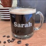 Tasse personnalisable gravure logo en verre sur-mesure POUR PROFESSEUR ET ÉDUCATRICES
