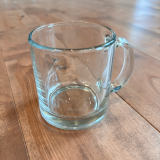Tasse personnalisable gravure logo en verre sur-mesure